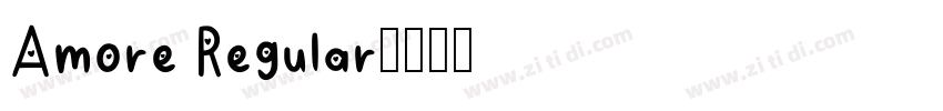 Amore Regular字体转换